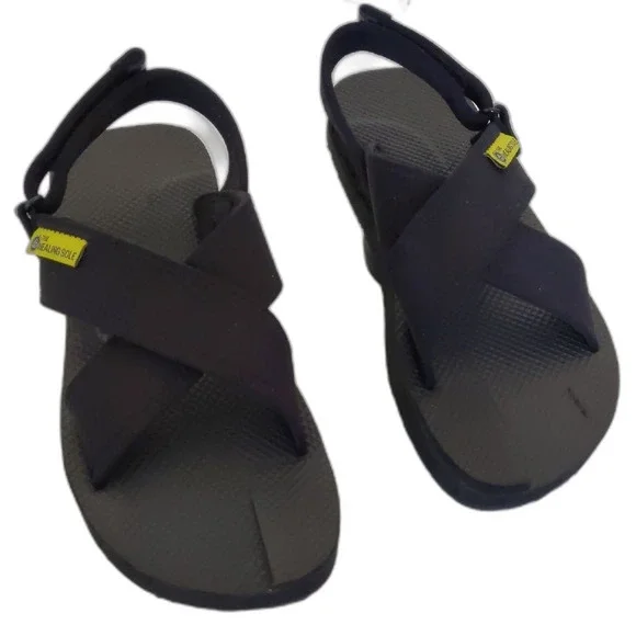 Womens' The Healing Sole Plantar Fasciitis Black Strappy Sandals Size 7 - Picture 1 of 9